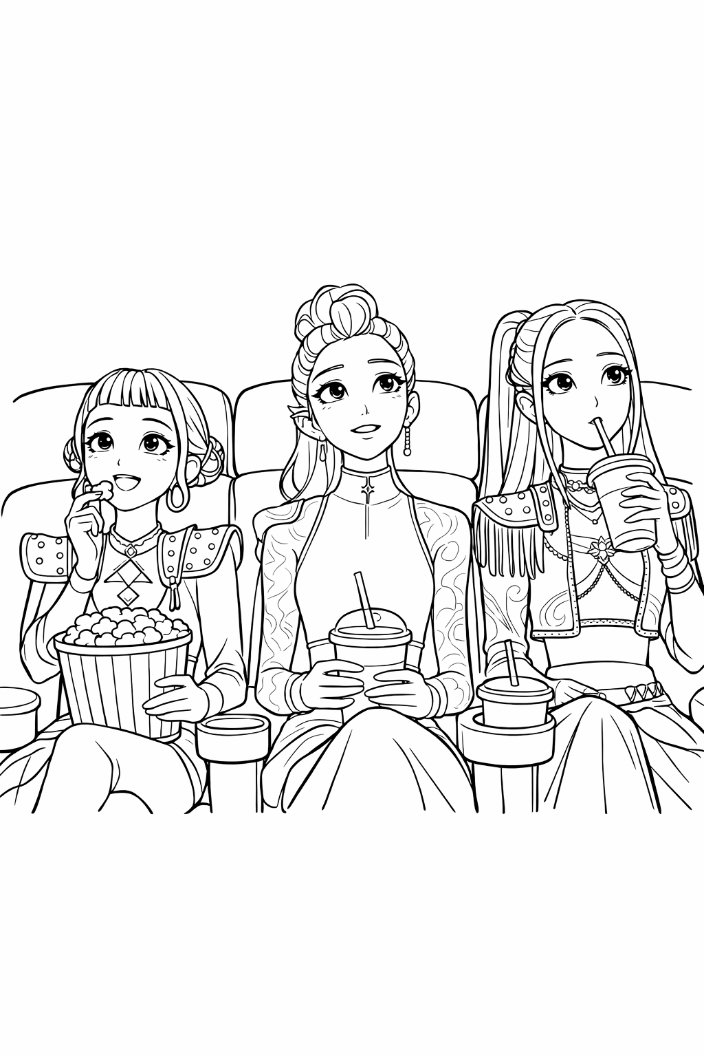 Huntrix Are In The Watching Movie KPop Demon Hunters