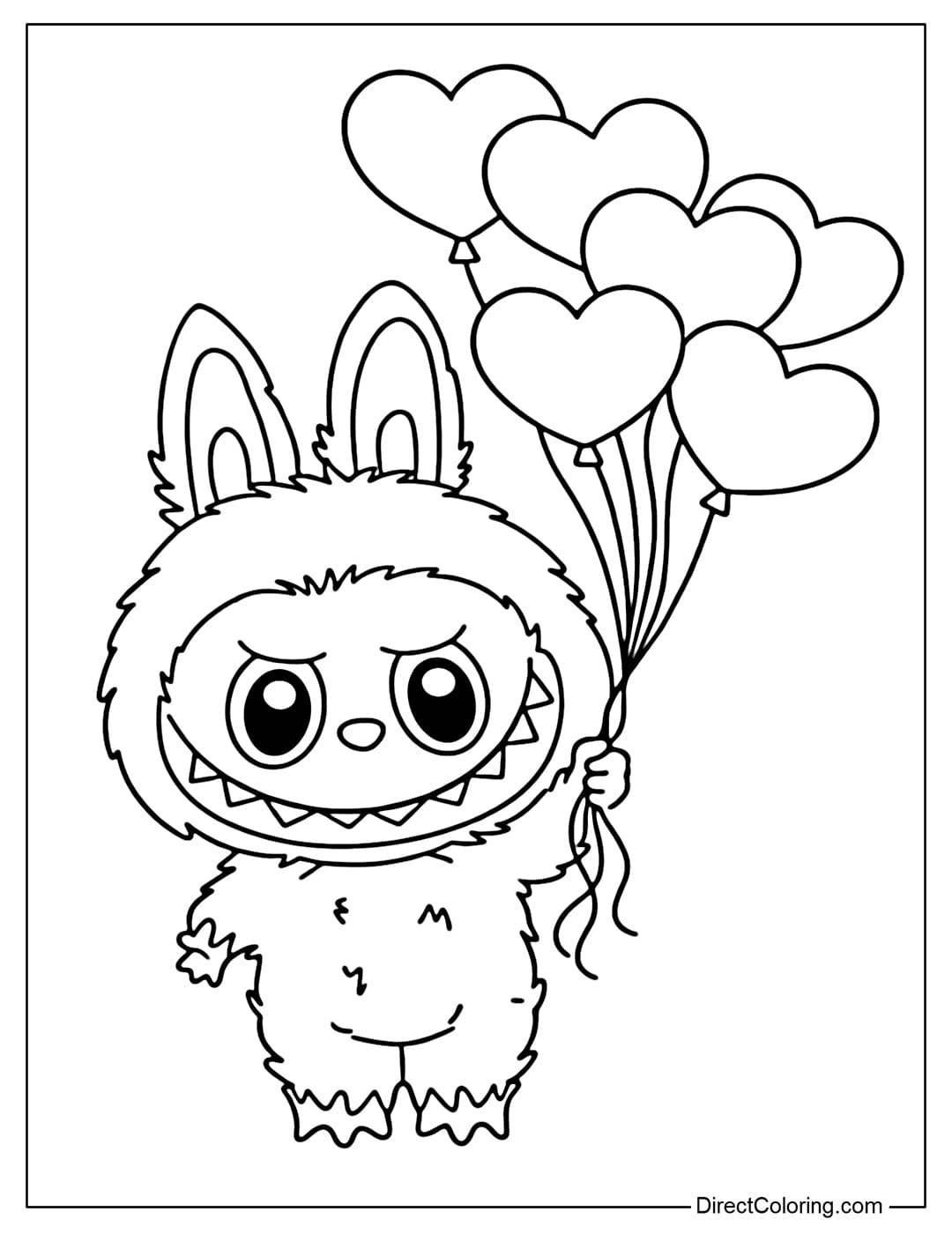 Labubu Coloring Pages Free Printable PDFs 