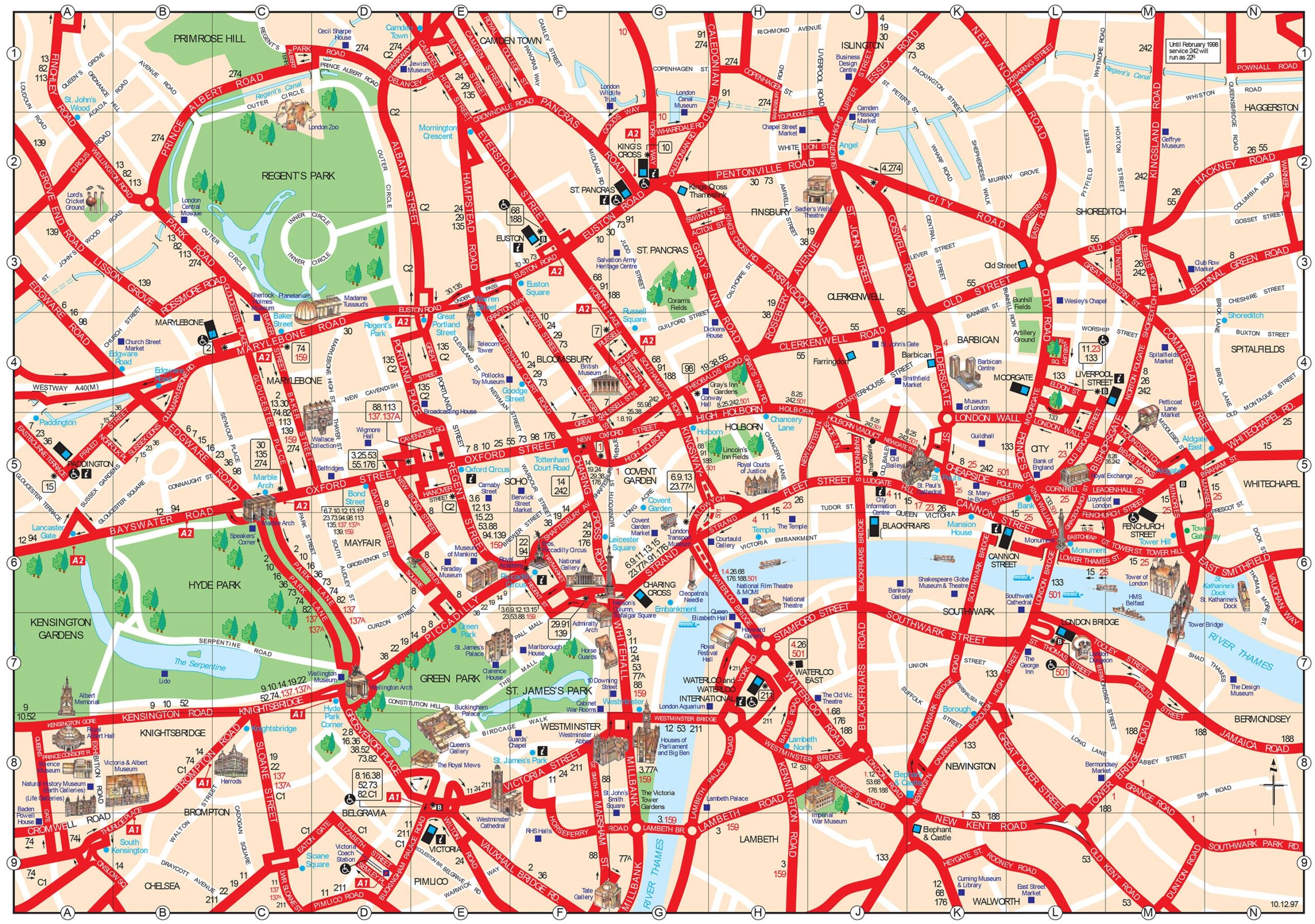 Map Of London Tourist Attractions Sightseeing Tourist Tour Map Of London Tourist Attractions Sightseeing Tourist Tour