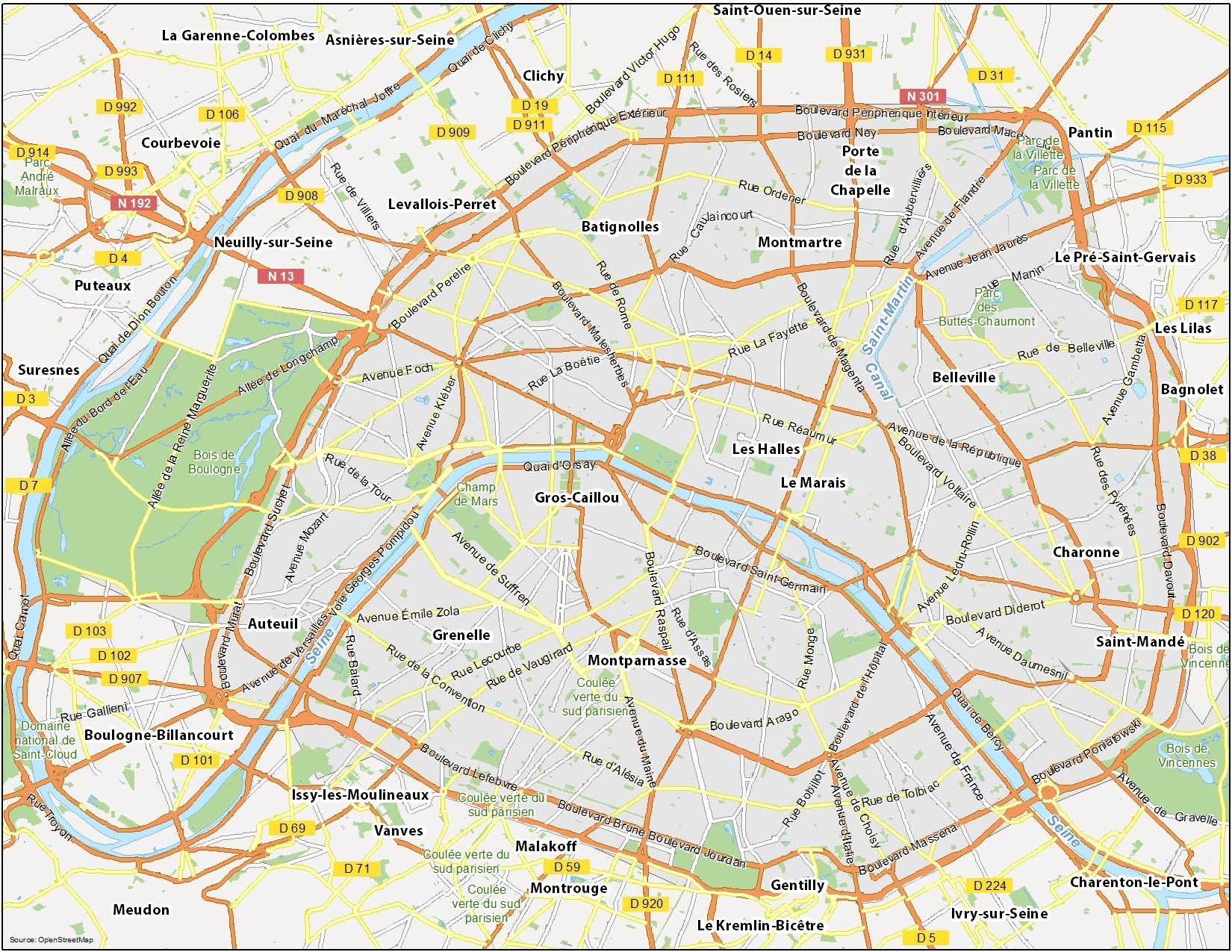 Map Of Paris France GIS Geography Map Of Paris France GIS Geography