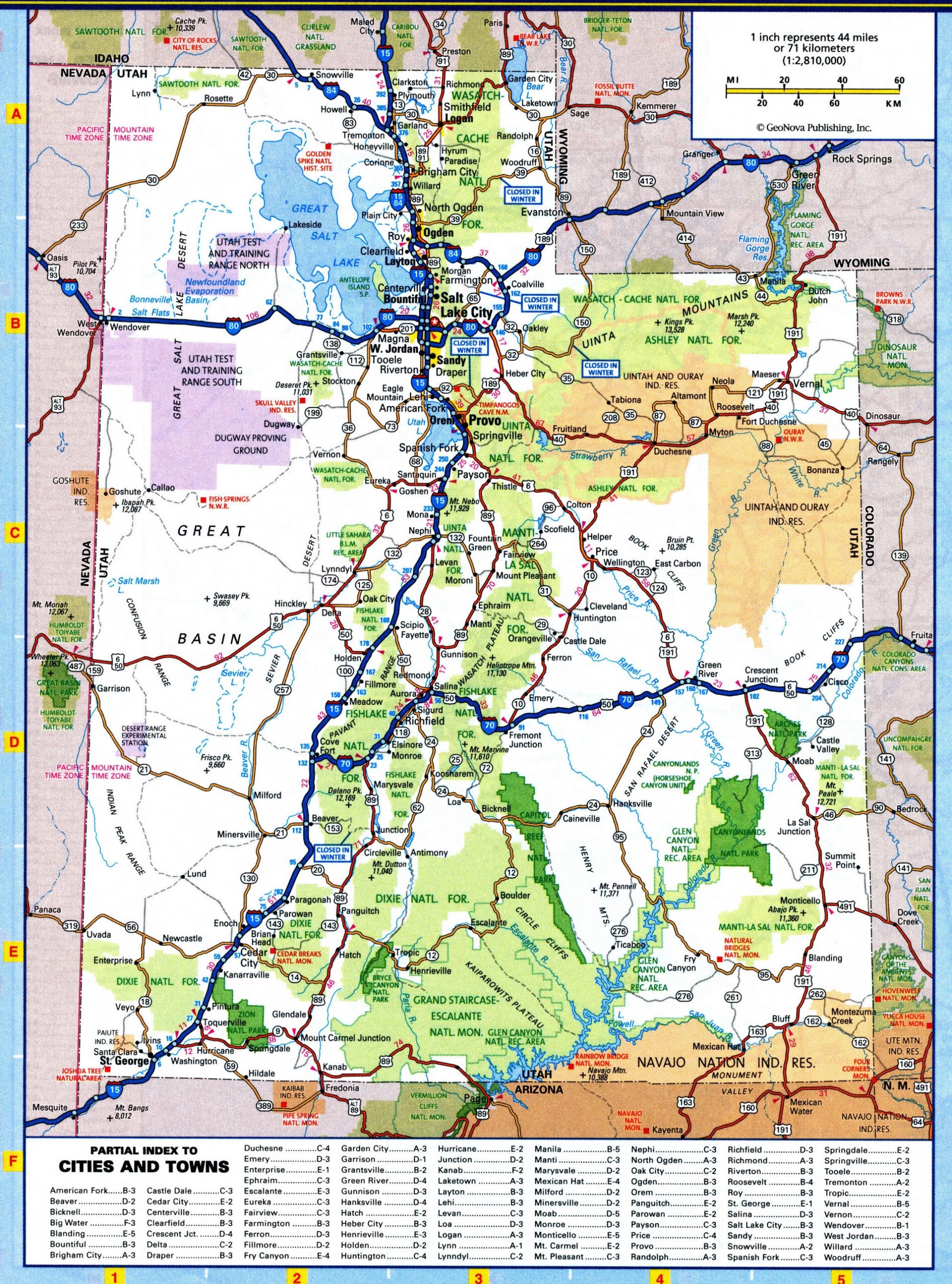 printable map of utah printable map of utah