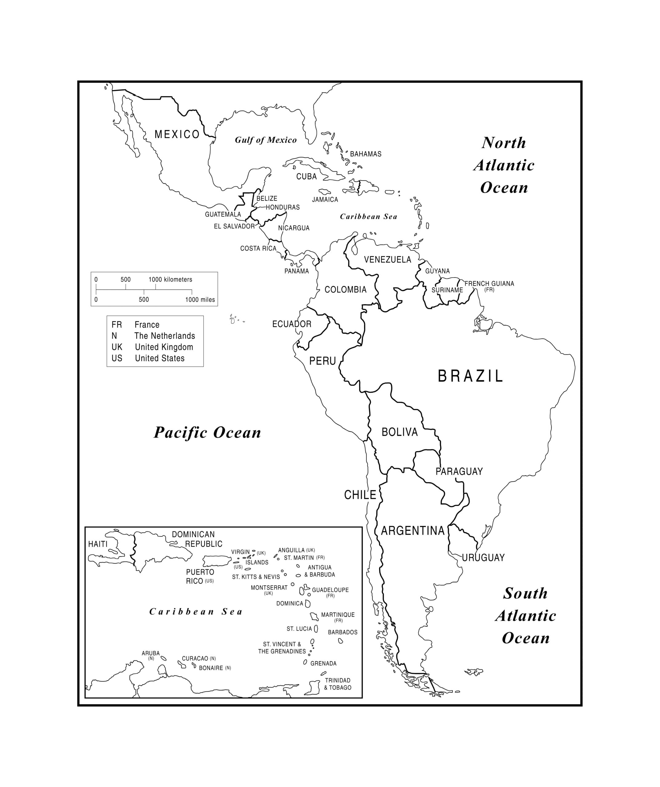 Maps Of The Americas Page 2 Maps Of The Americas Page 2