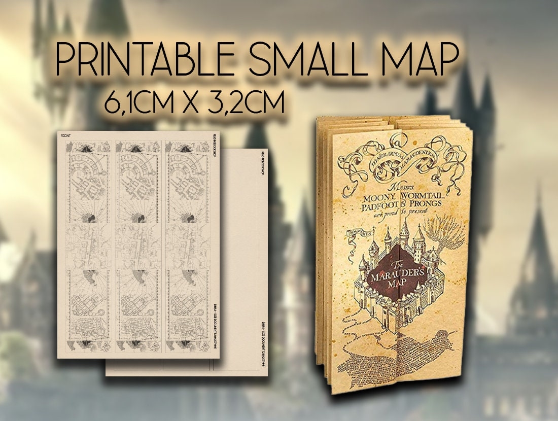 Marauders Map To Print And Make Yourself Etsy Israel Marauders Map To Print And Make Yourself Etsy Israel
