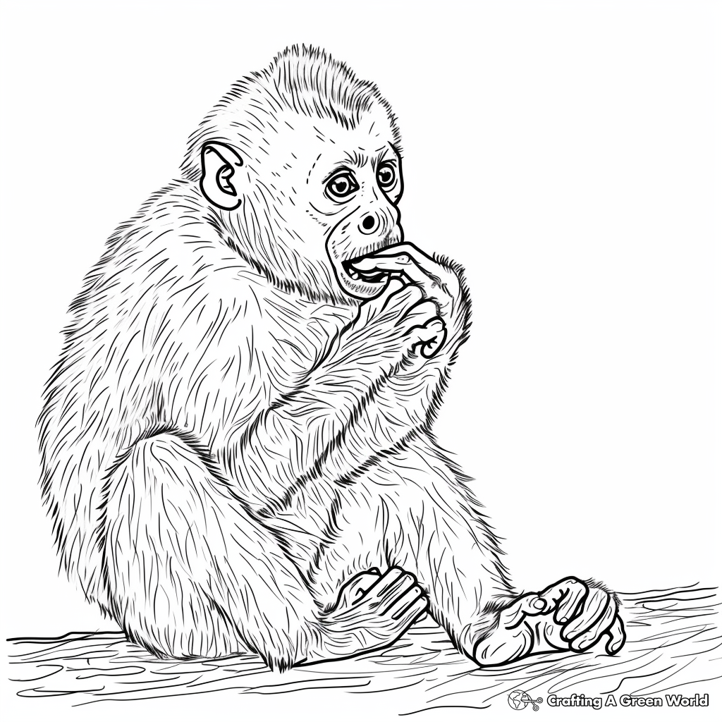 Monkey Coloring Pages Free Printable 