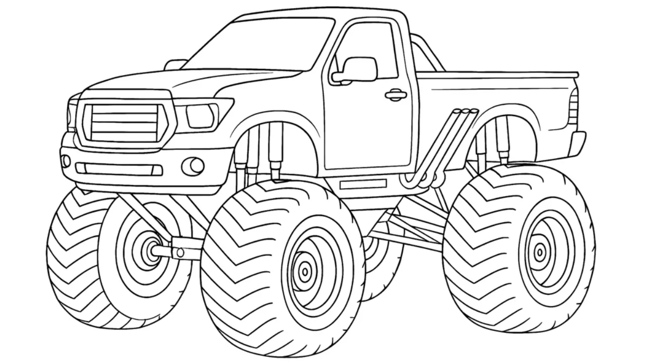 Monster Truck Coloring Pages DrawCarz