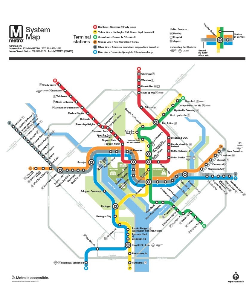 Navigating Washington DC s Metro System Metro Map More Navigating Washington DC s Metro System Metro Map More