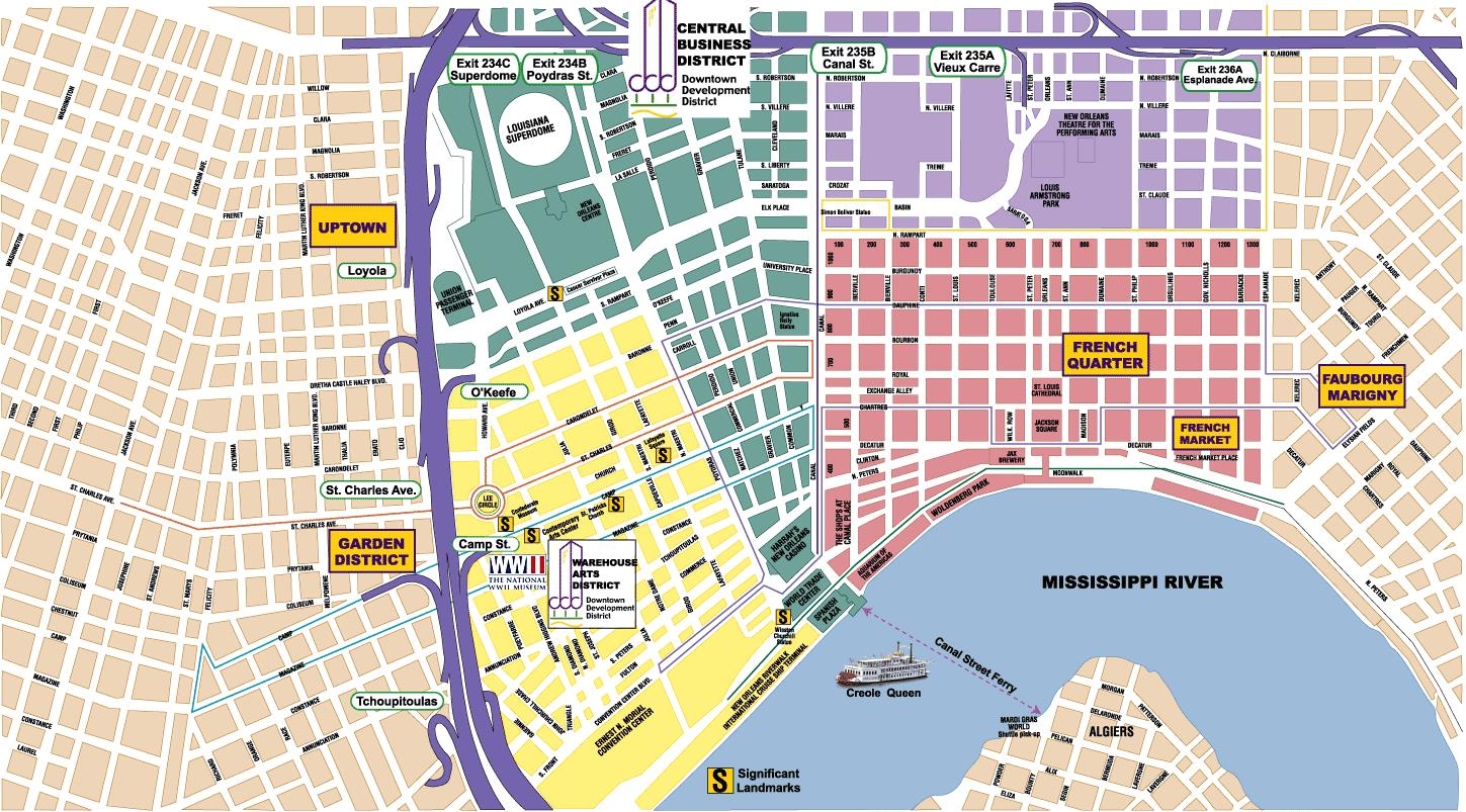 New Orleans Area Maps BigEasy