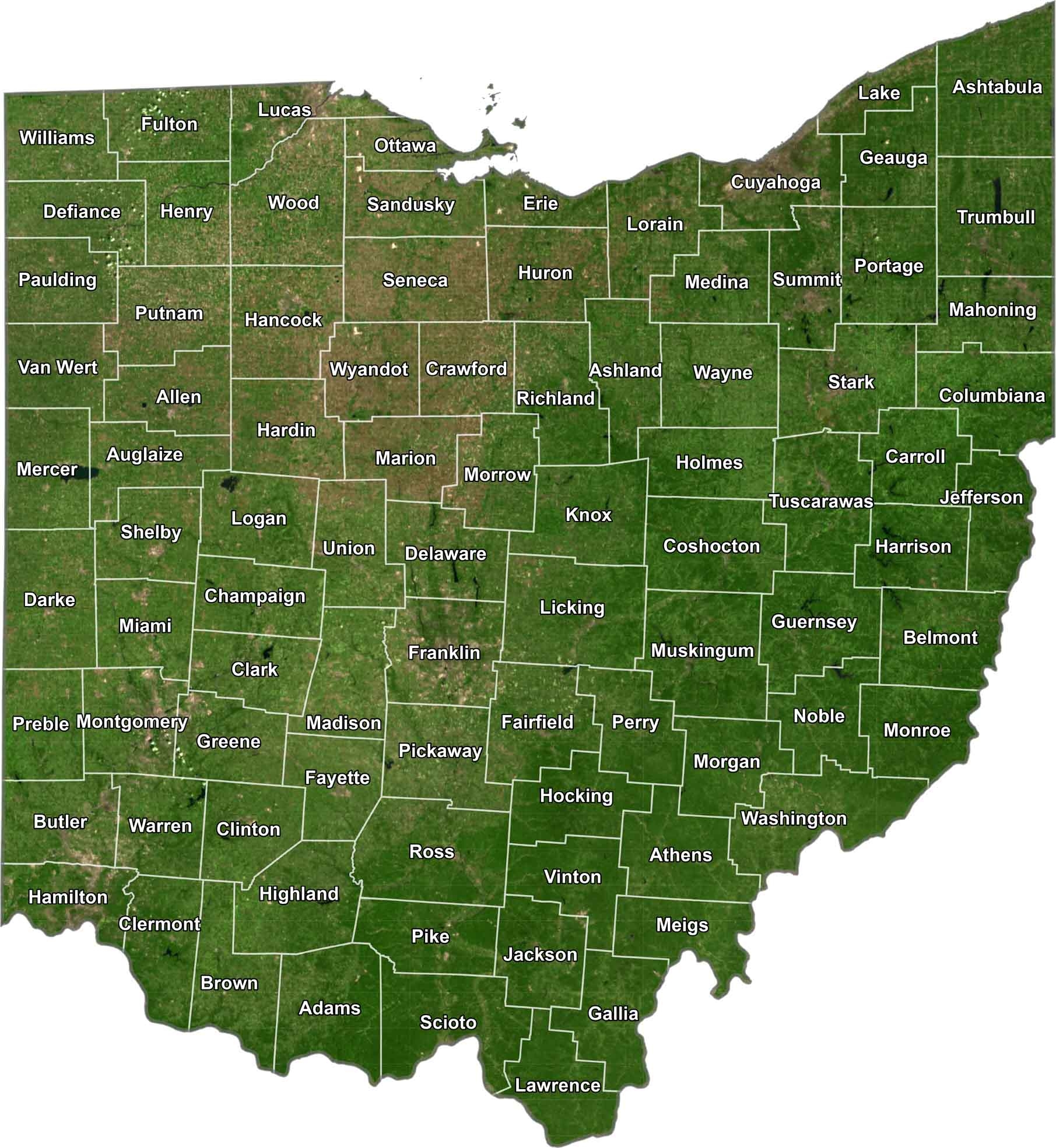 Ohio County Map US County Maps