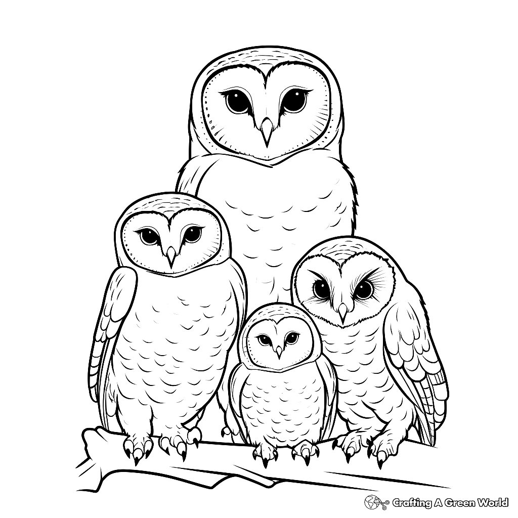 Owl Family Coloring Pages Free Printable Owl Family Coloring Pages Free Printable