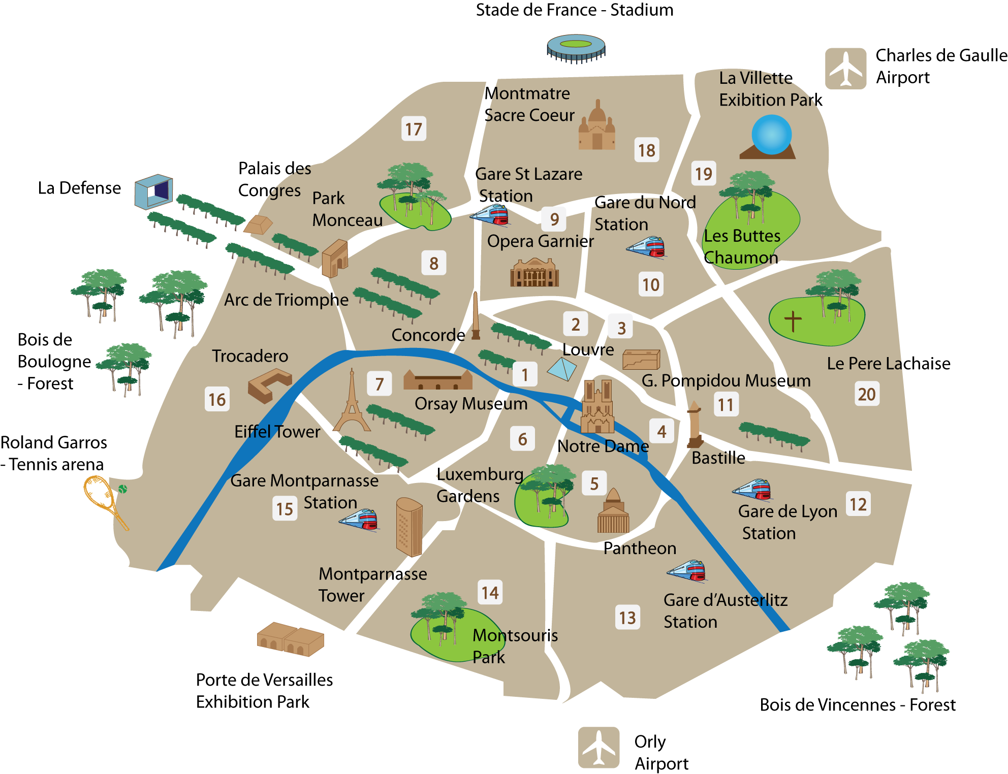printable map of paris printable map of paris