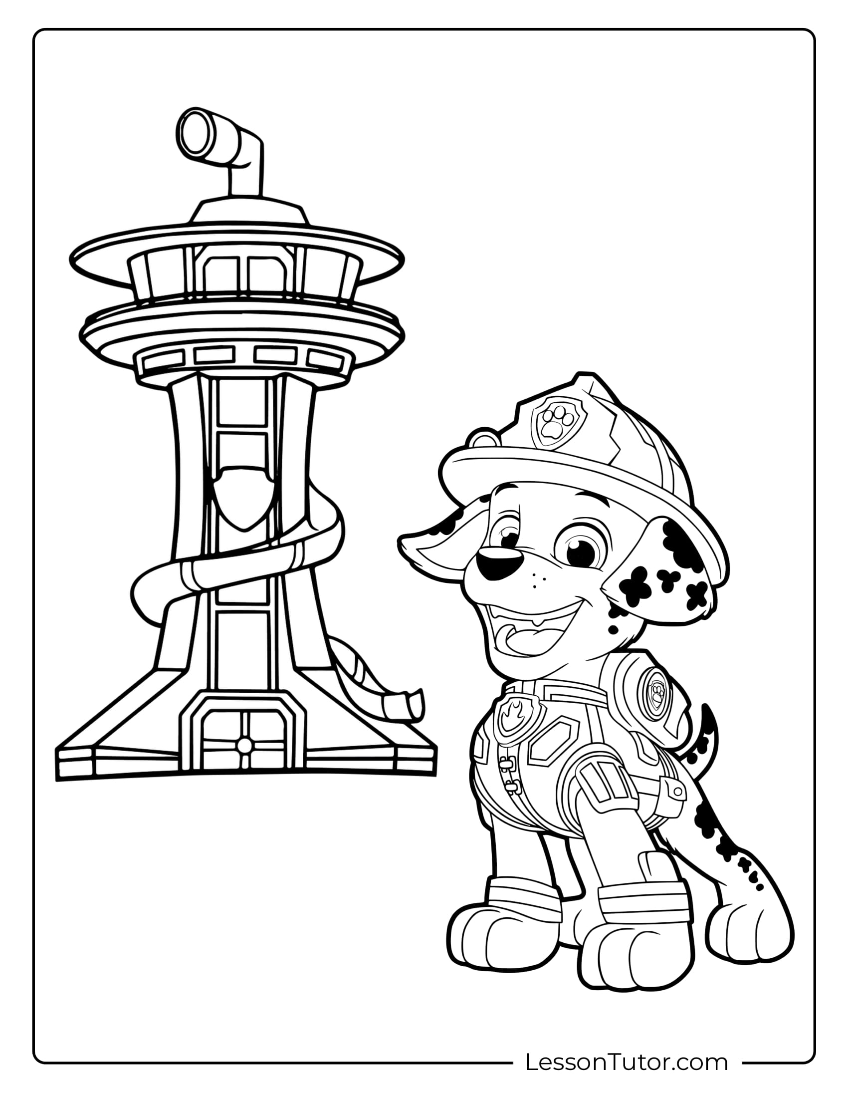 paw patrol coloring page
