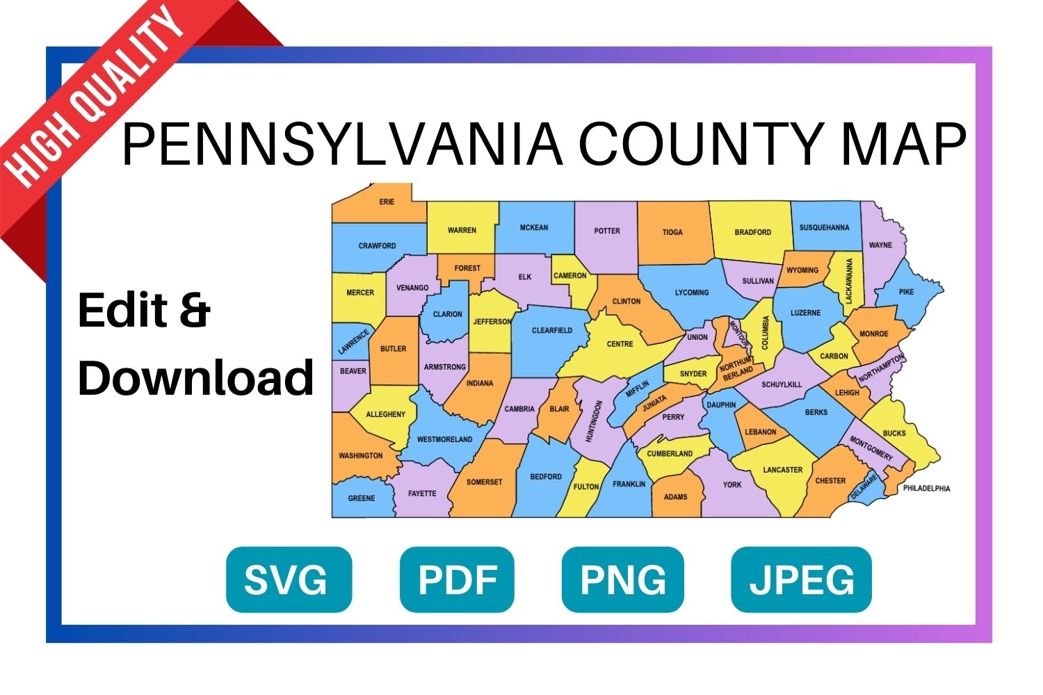 printable pa map