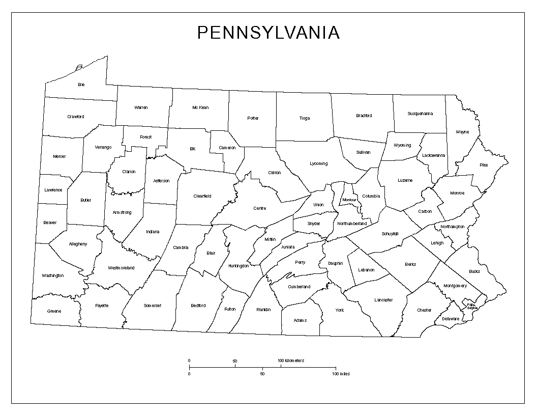 printable pennsylvania map printable pennsylvania map