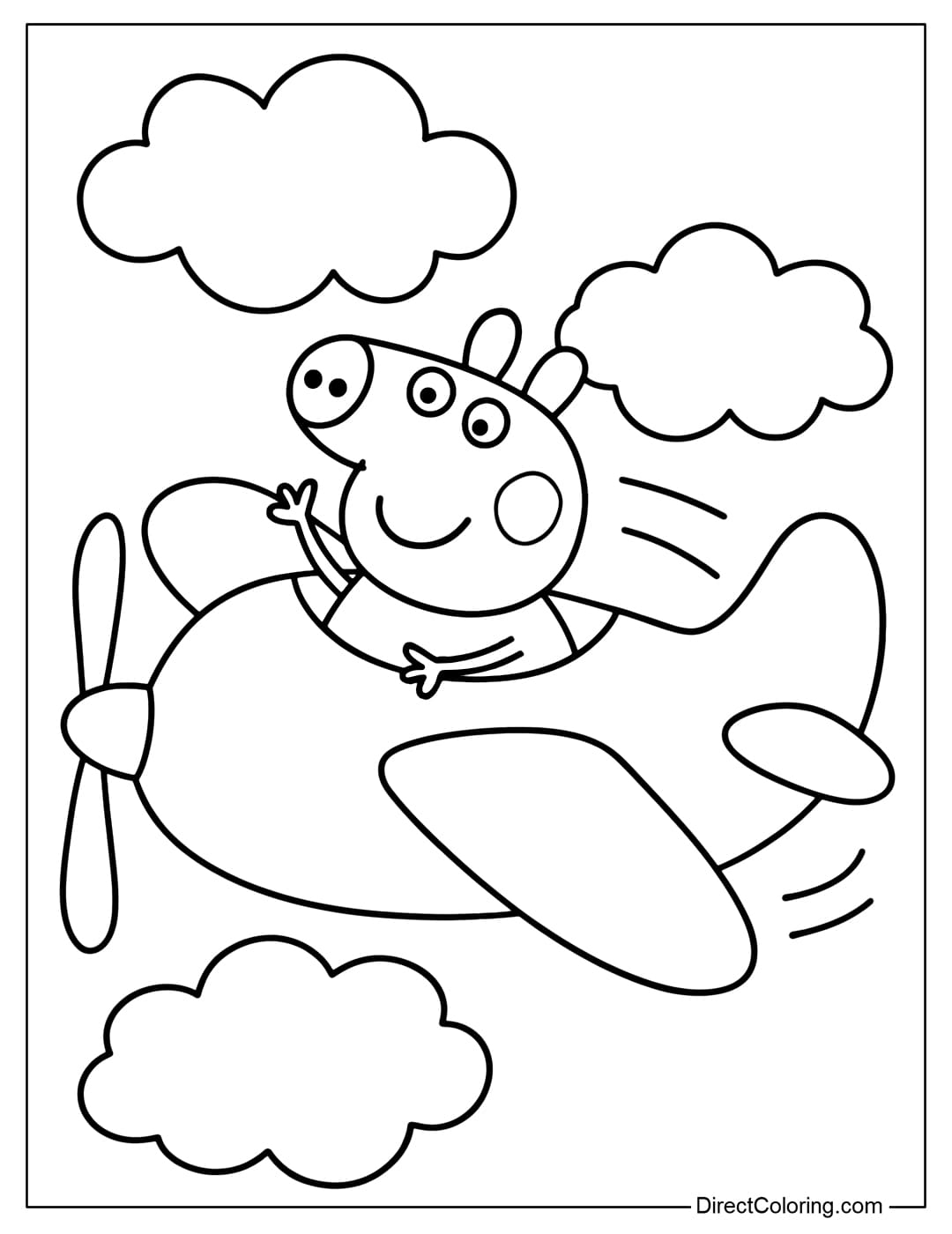 Peppa Pig Coloring Pages Free PDF To Download And Print
