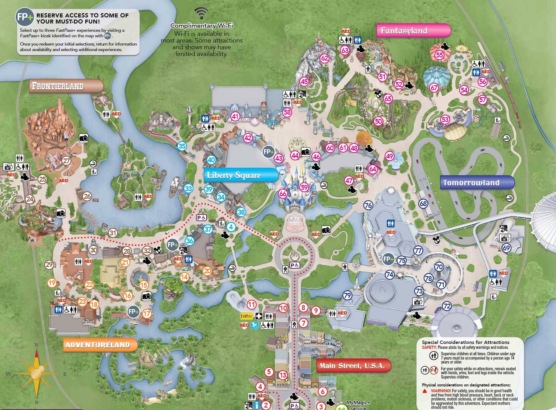 printable magic kingdom map