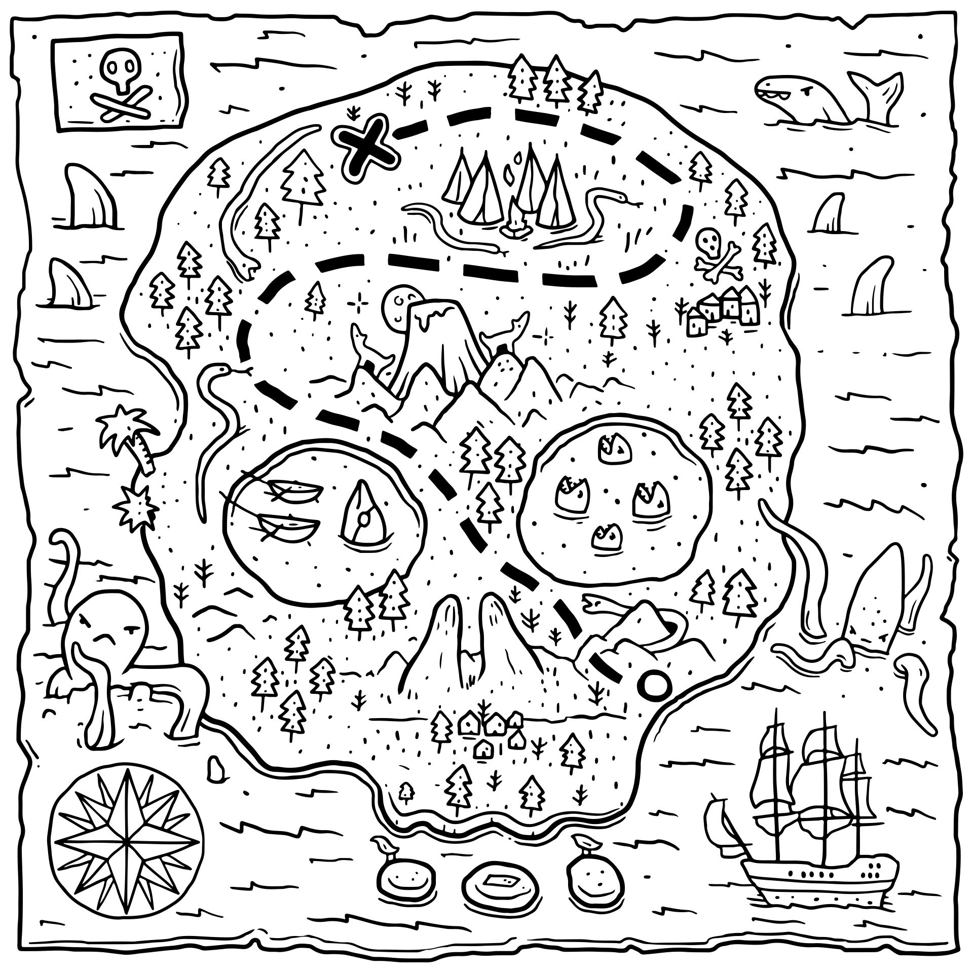 Pirate Map Template 10 Free PDF Printables Printablee Pirate Map Template 10 Free PDF Printables Printablee