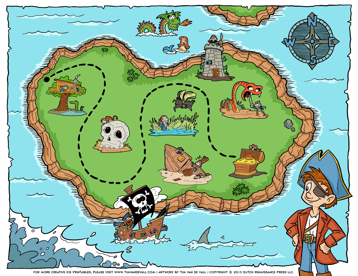 treasure map printable