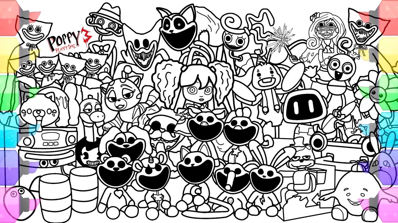 Poppy Playtime Chapter 3 Coloring Pages How To Color ALL Bosses And MONSTERS From All Chapters YouTube Poppy Playtime Chapter 3 Coloring Pages How To Color ALL Bosses And MONSTERS From All Chapters YouTube