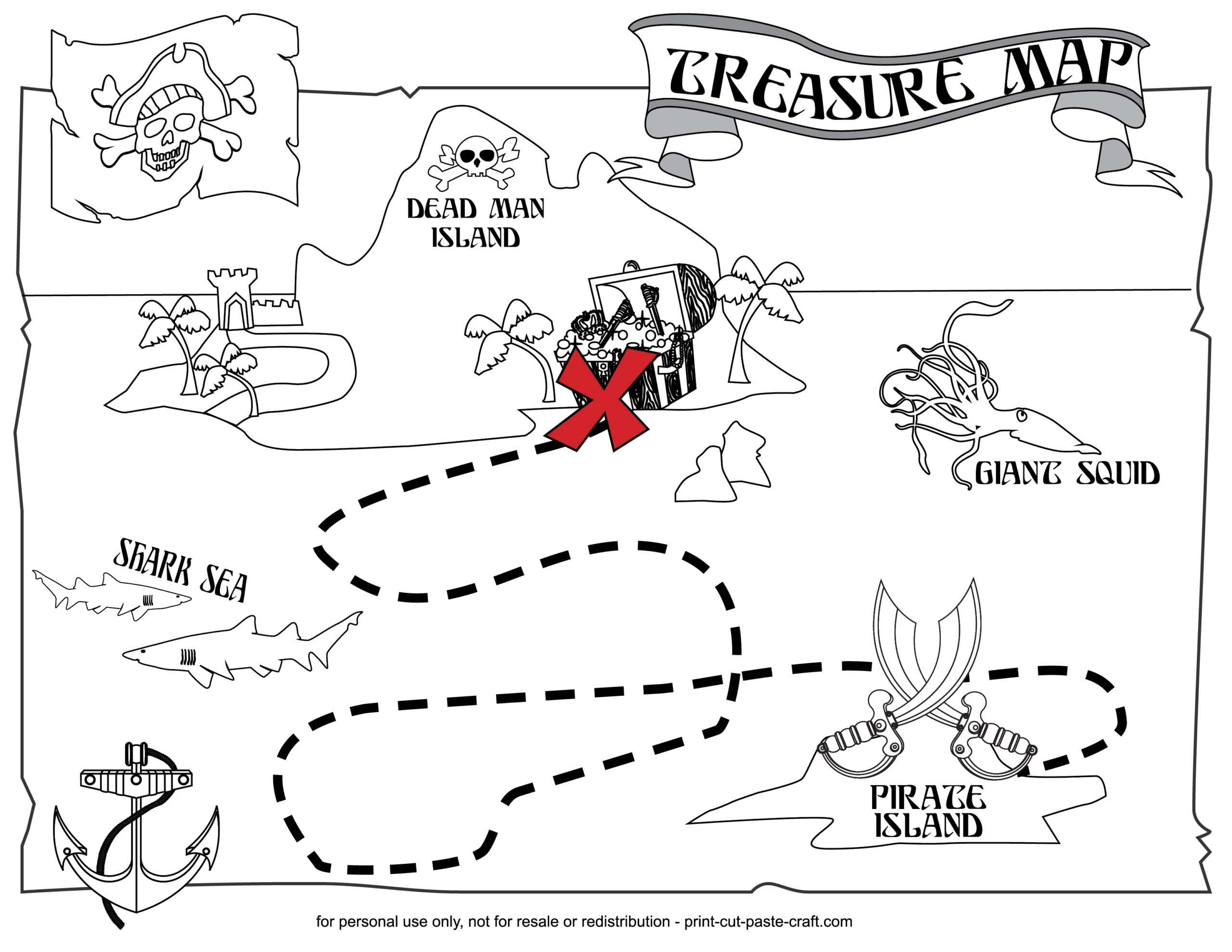 free printable treasure map free printable treasure map