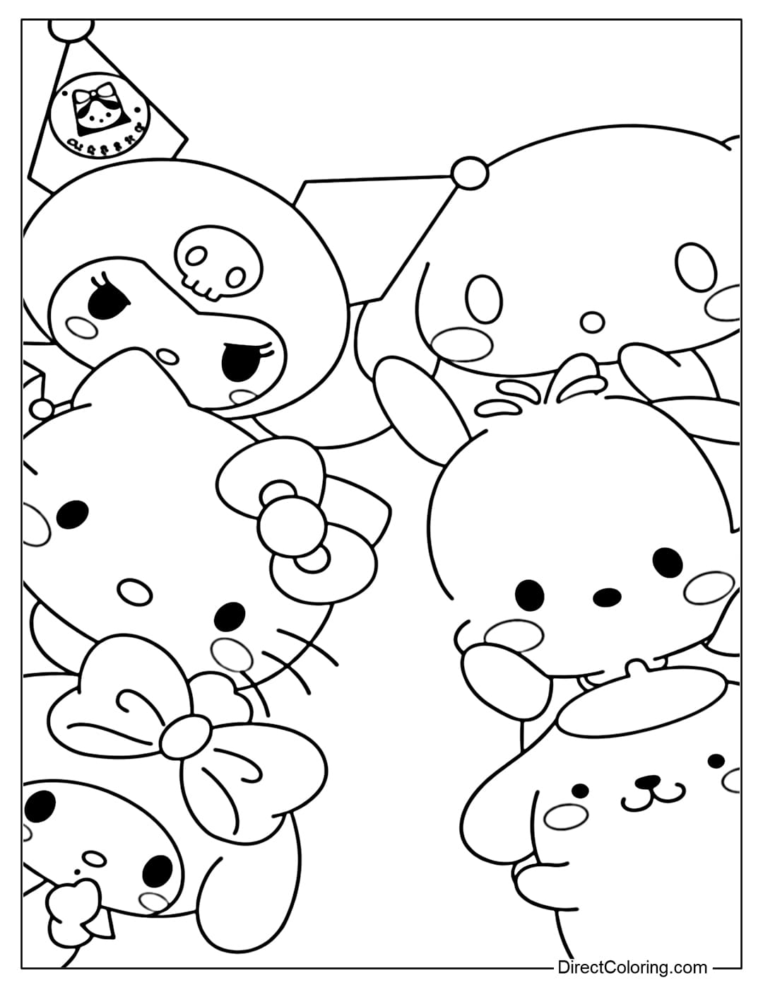 hello kitty printable coloring pages