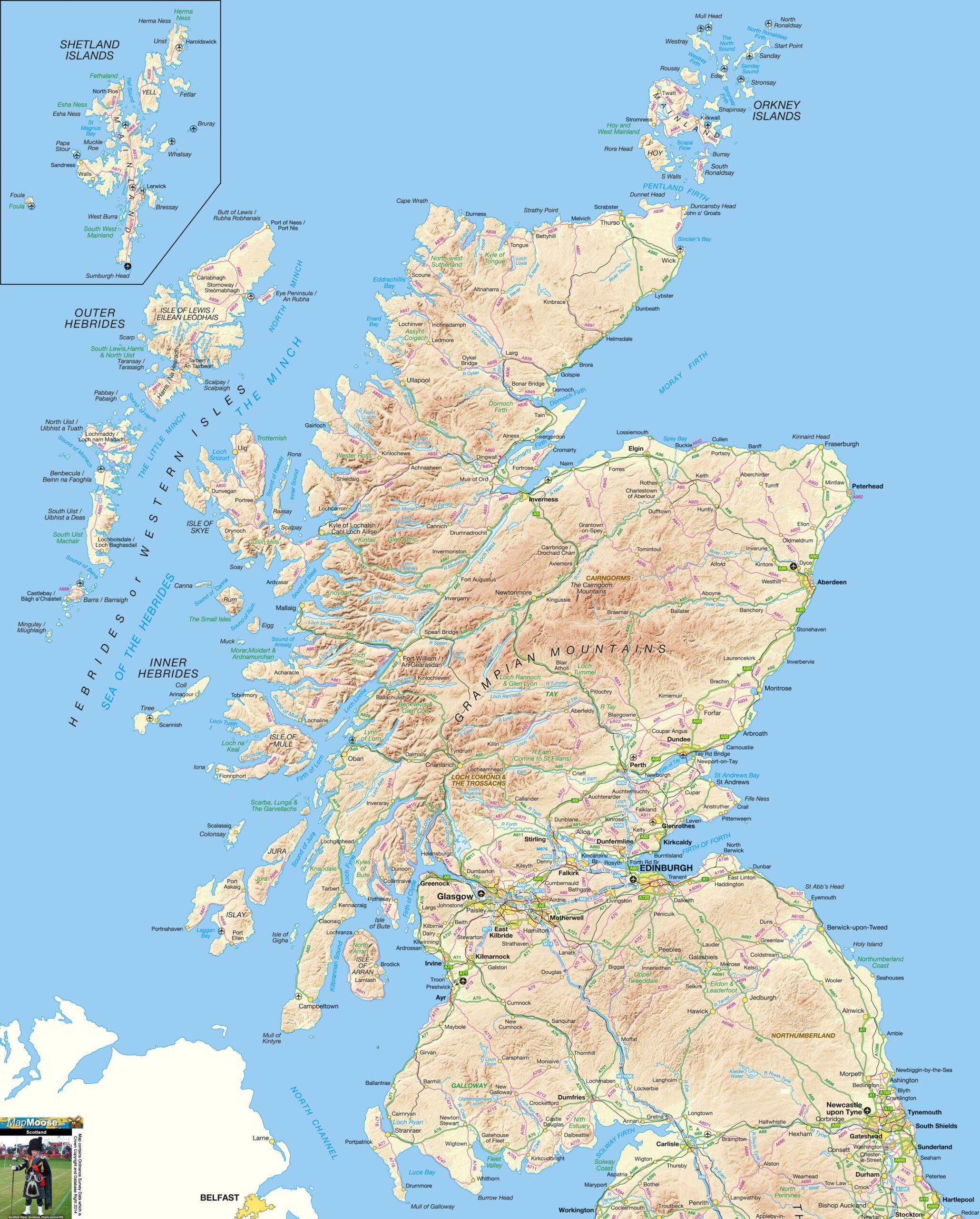 printable map of scotland printable map of scotland