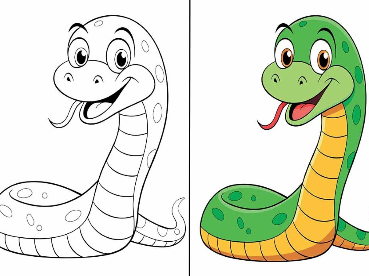 snake coloring page
