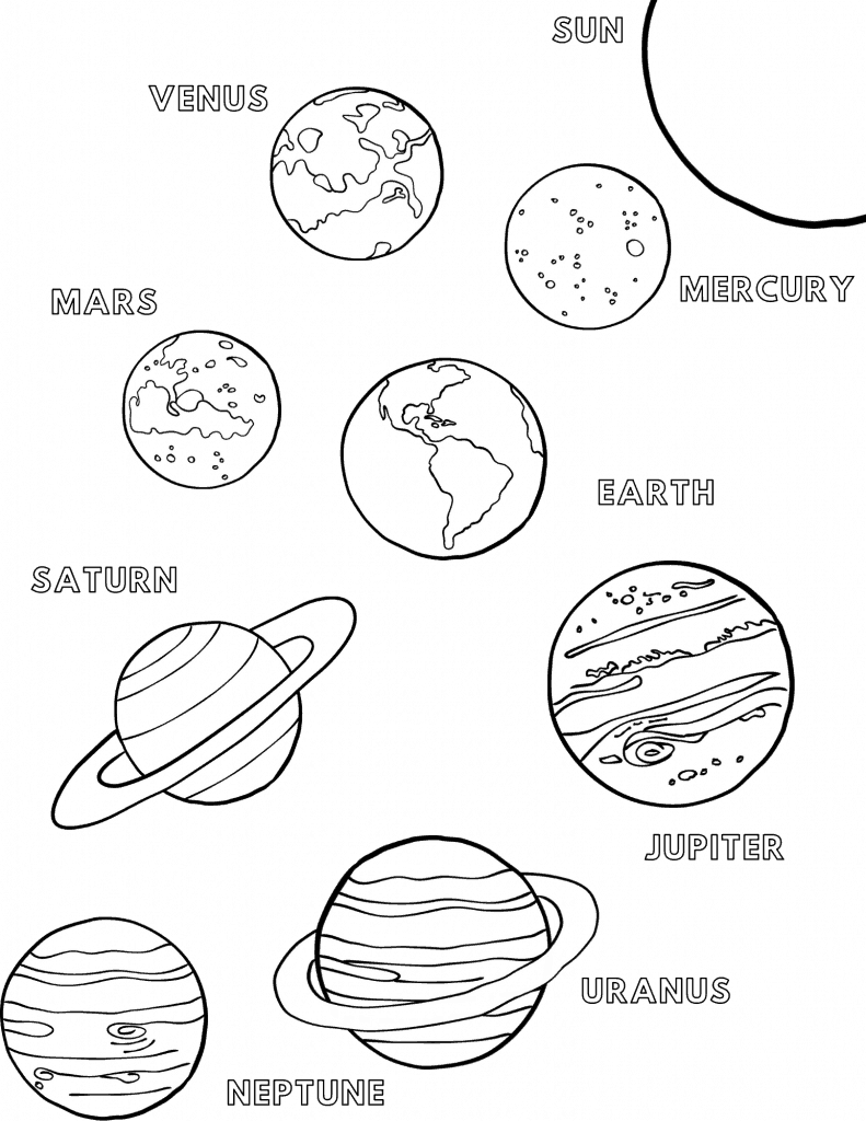 space coloring pages space coloring pages