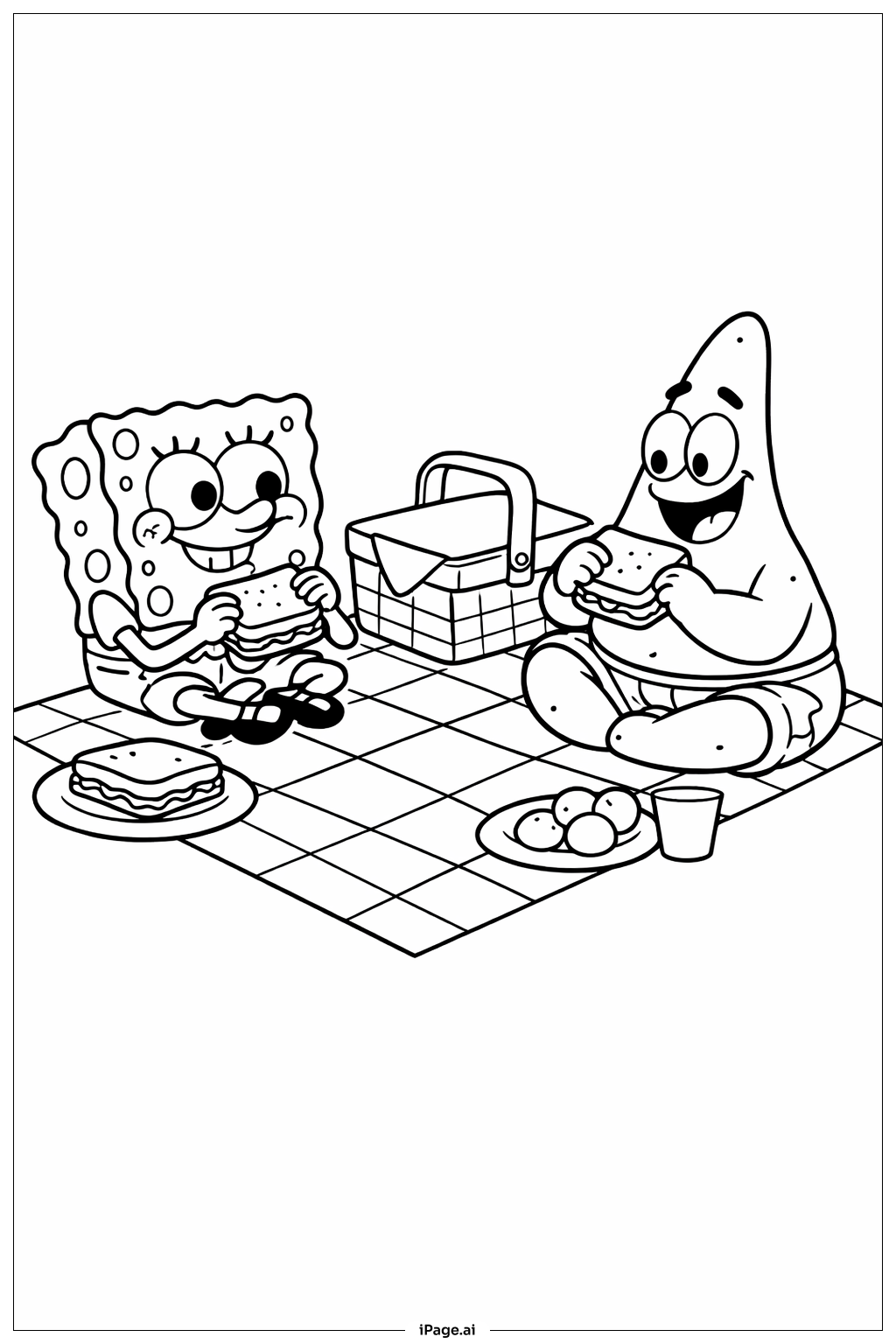 spongebob coloring page spongebob coloring page