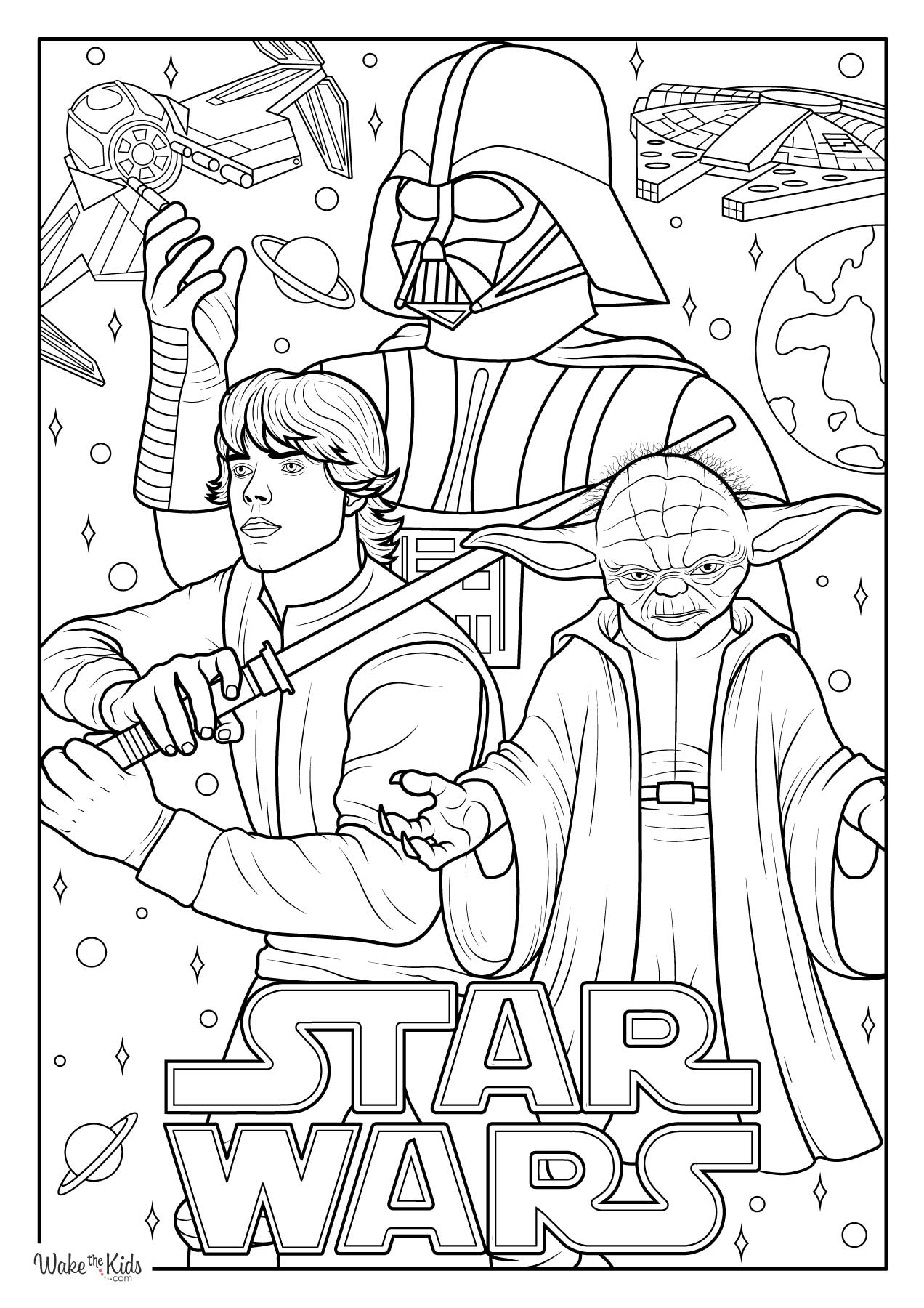 Star Wars Coloring Pages Free Printable PDFs WakeTheKids