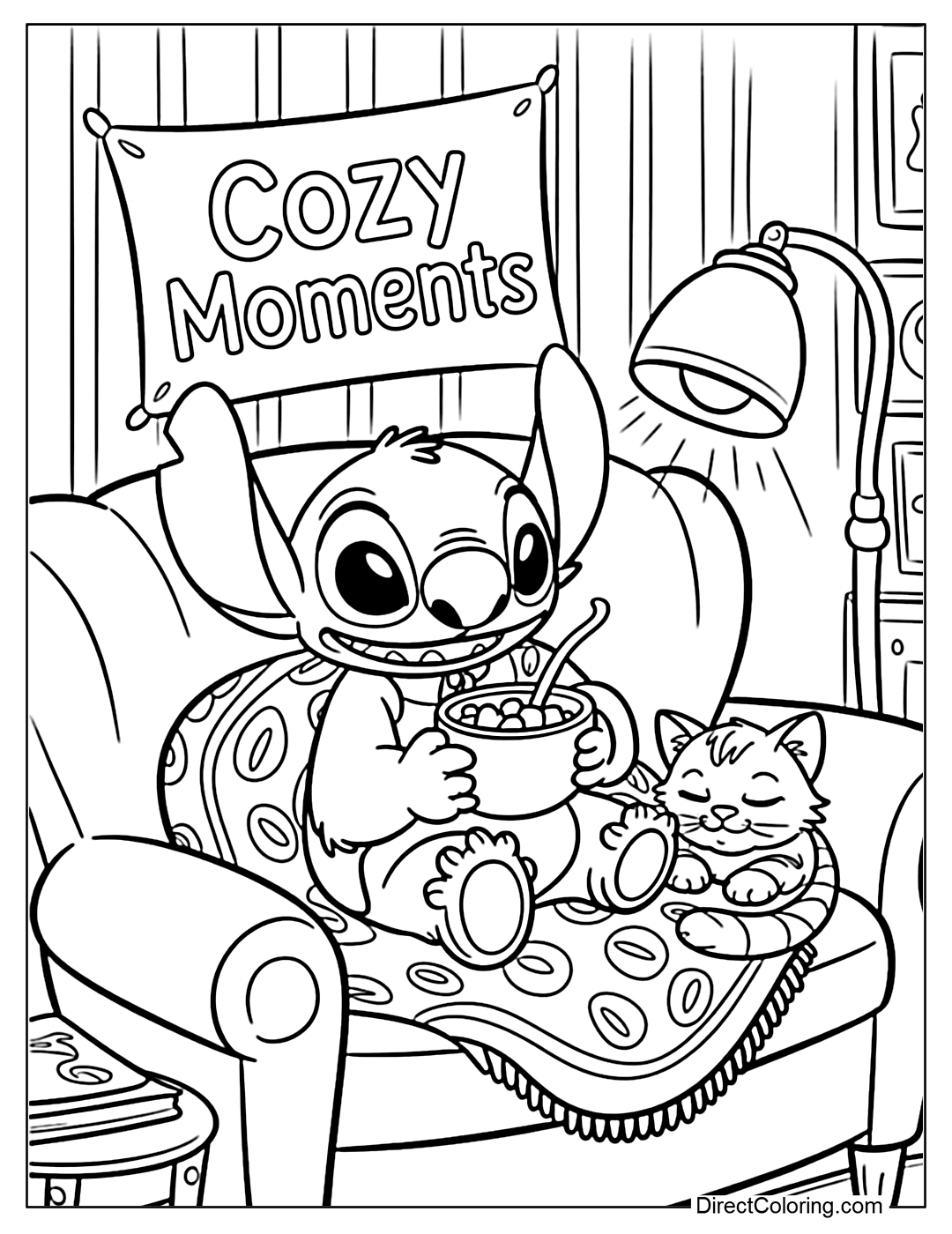 Stitch Coloring Pages Free Printable PDFs