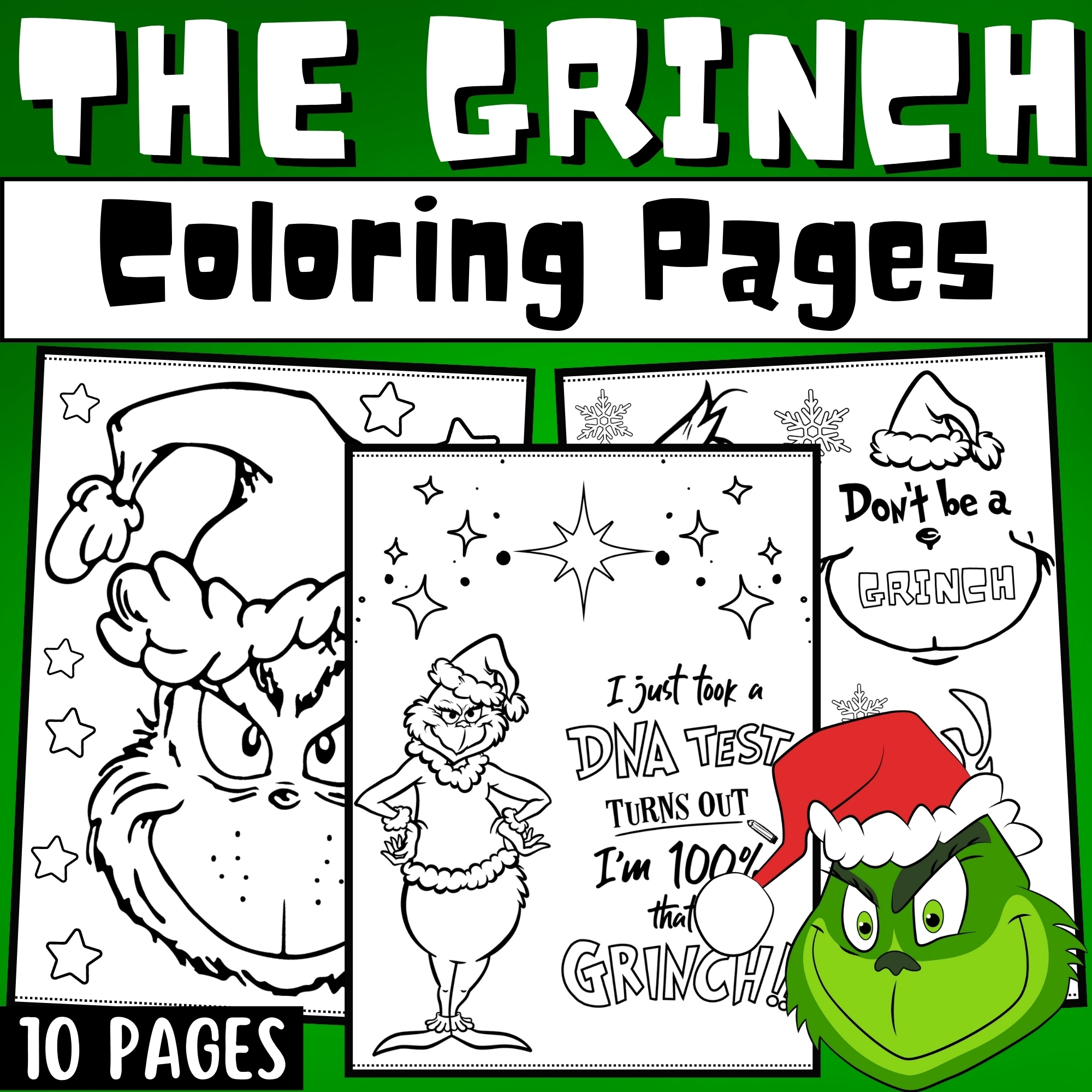 grinch coloring pages grinch coloring pages