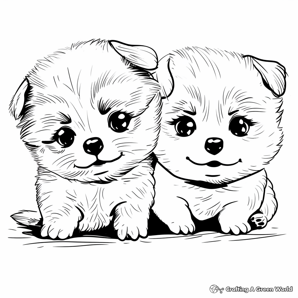 puppy coloring page