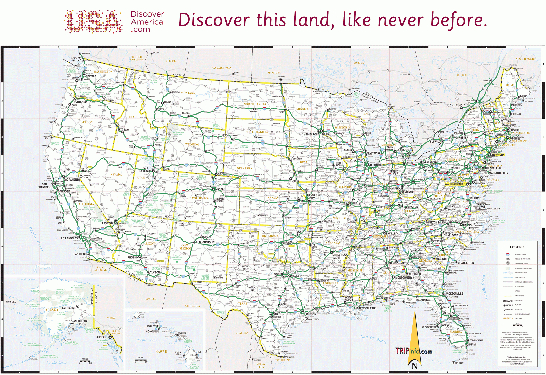 USA Road Map USA Road Map
