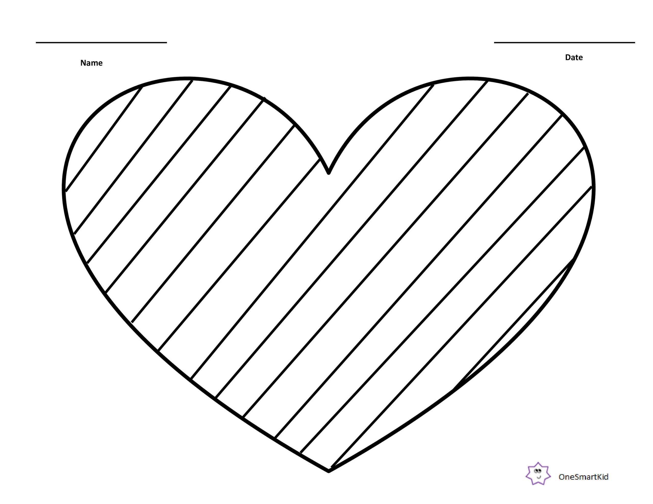 heart coloring page