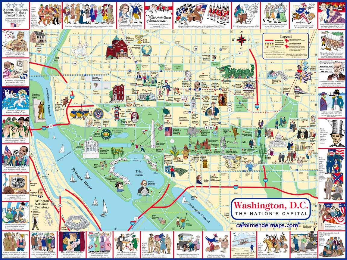 printable map of washington dc attractions printable map of washington dc attractions
