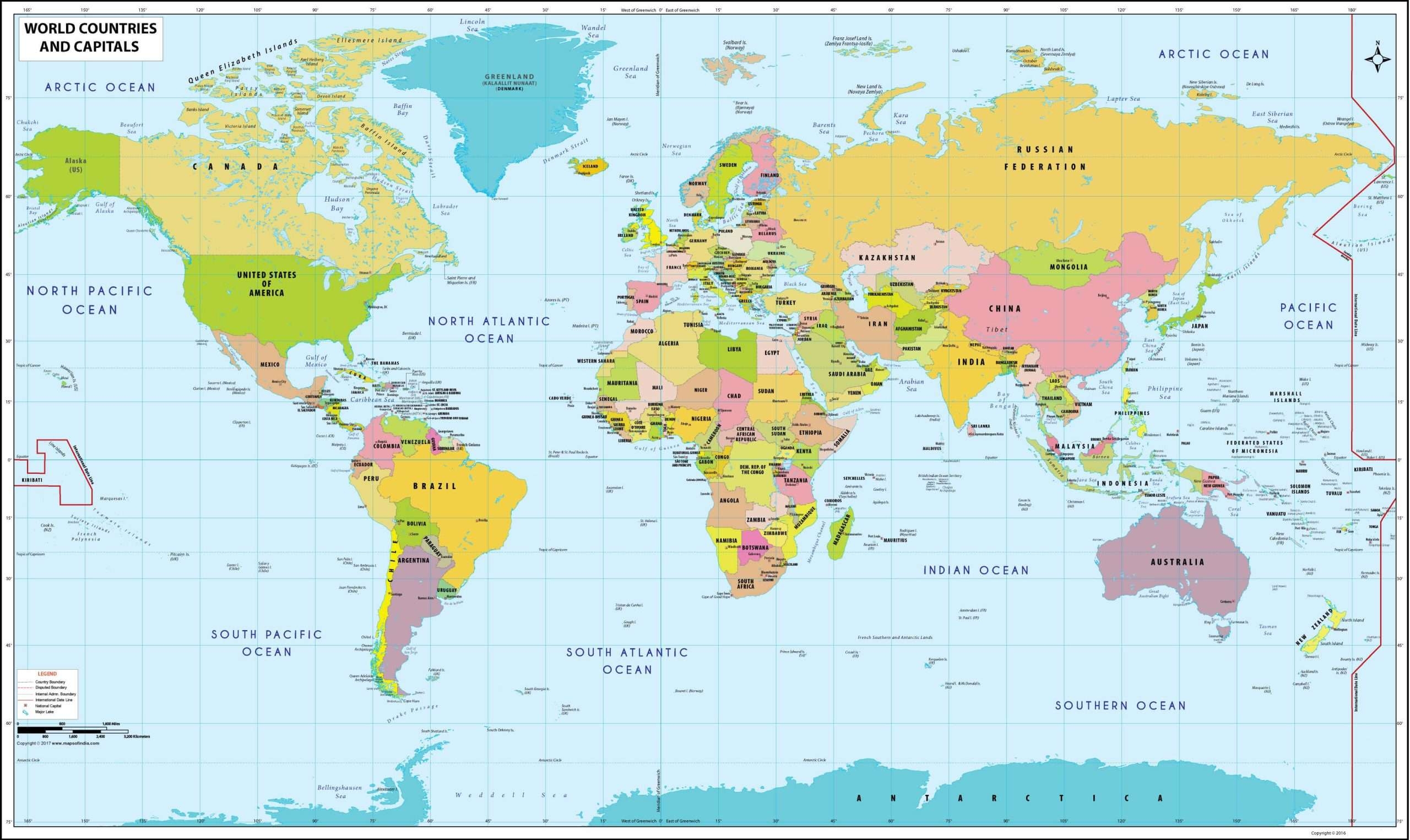 world maps with countries printable