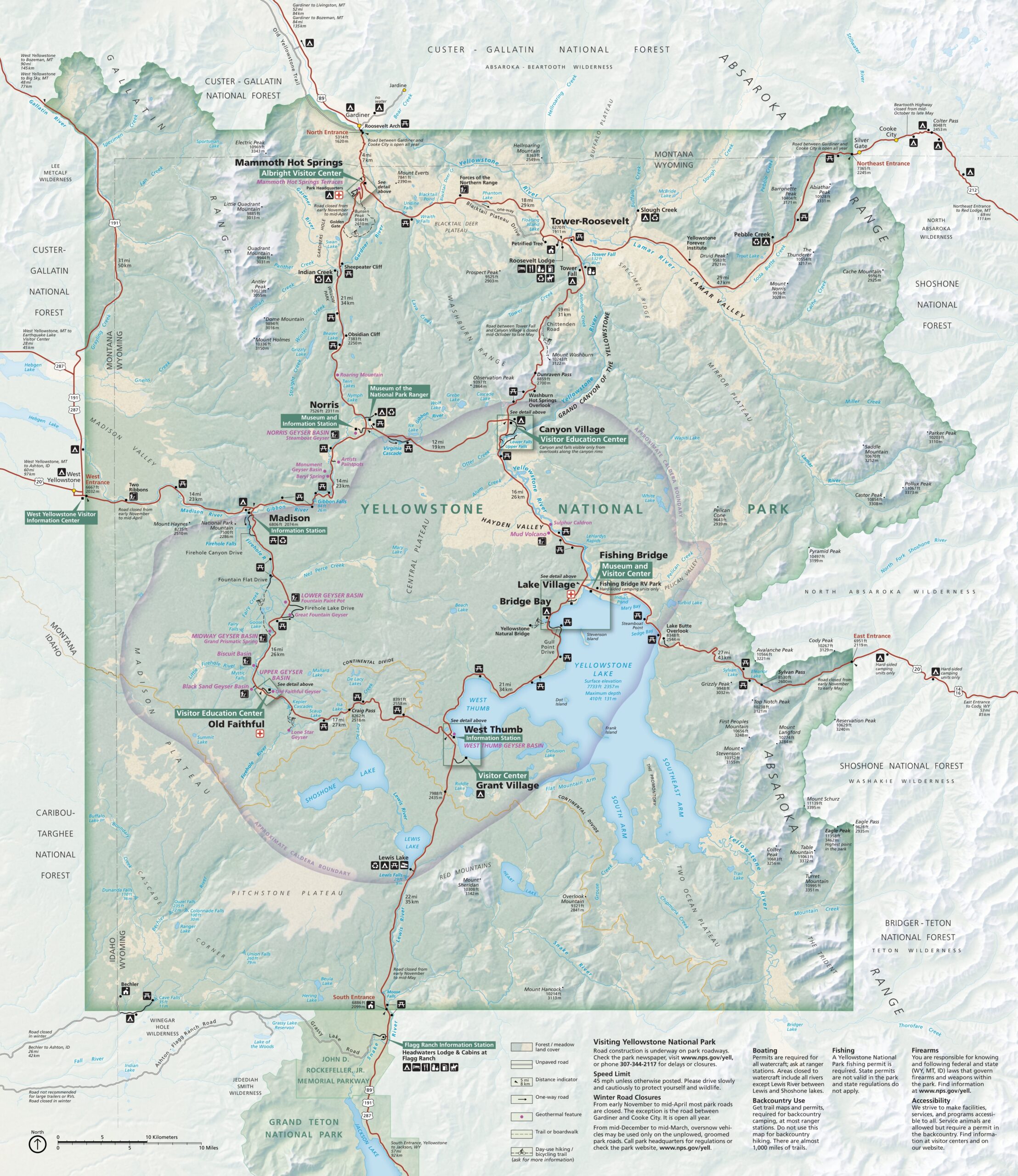 Yellowstone Maps NPMaps Free National Park Maps Yellowstone Maps NPMaps Free National Park Maps